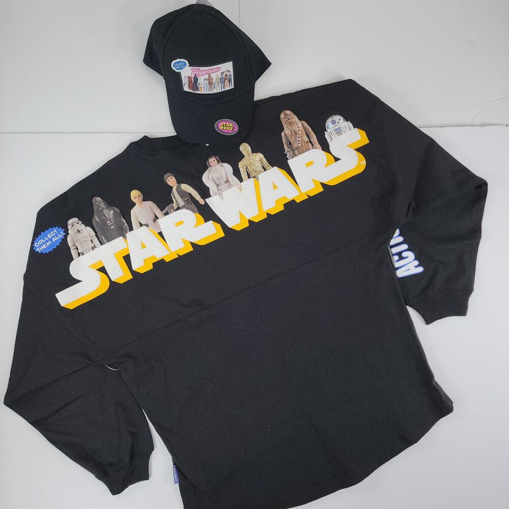 NWT Star Wars 45th Anniversary Spirit Jersey S and Matching Baseball Cap